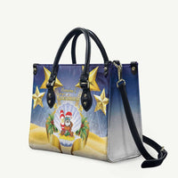 Niue Christmas Leather Bag Seashell Santa Beach Vibes - Polynesian Pride