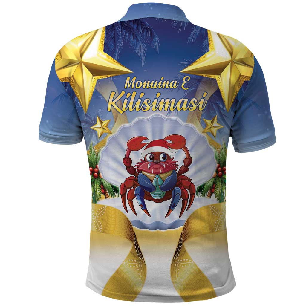 Niue Christmas Polo Shirt Seashell Santa Beach Vibes - Polynesian Pride