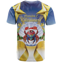 Niue Christmas T Shirt Seashell Santa Beach Vibes - Polynesian Pride