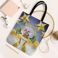 Niue Christmas Tote Bag Seashell Santa Beach Vibes - Polynesian Pride
