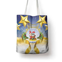 Niue Christmas Tote Bag Seashell Santa Beach Vibes - Polynesian Pride