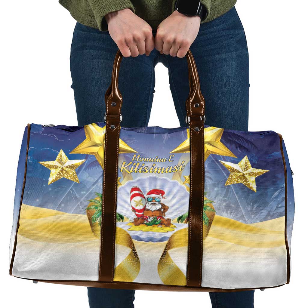 Niue Christmas Travel Bag Seashell Santa Beach Vibes - Polynesian Pride