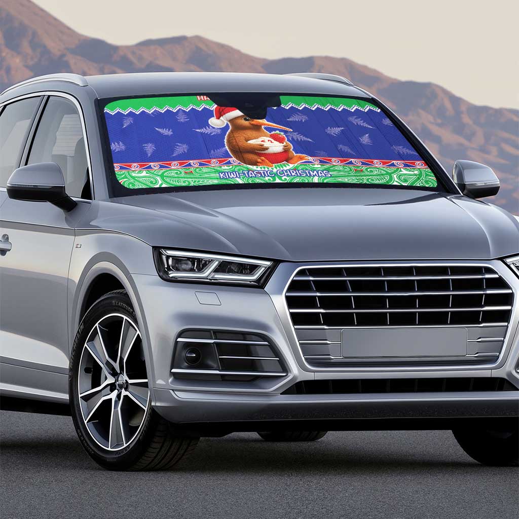 New Zealand Christmas Auto Sun Shade Have Yourself A Kiwi-tastic Christmas - Polynesian Pride