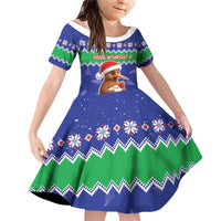 New Zealand Christmas Family Matching Off Shoulder Short Dress and Hawaiian Shirt Have Yourself A Kiwi-tastic Christmas - Polynesian Pride