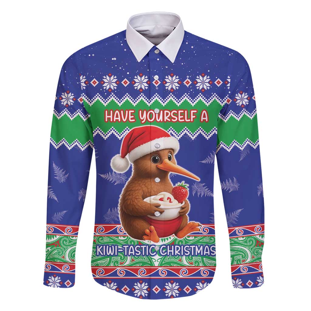 New Zealand Christmas Family Matching Tank Maxi Dress and Hawaiian Shirt Have Yourself A Kiwi-tastic Christmas - Polynesian Pride