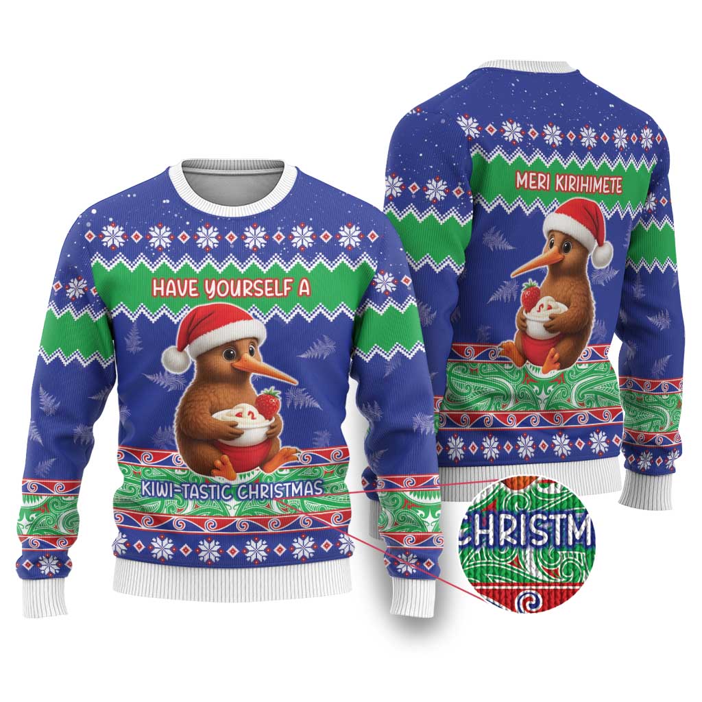 New Zealand Christmas Ugly Christmas Sweater Have Yourself A Kiwi-tastic Christmas - Polynesian Pride