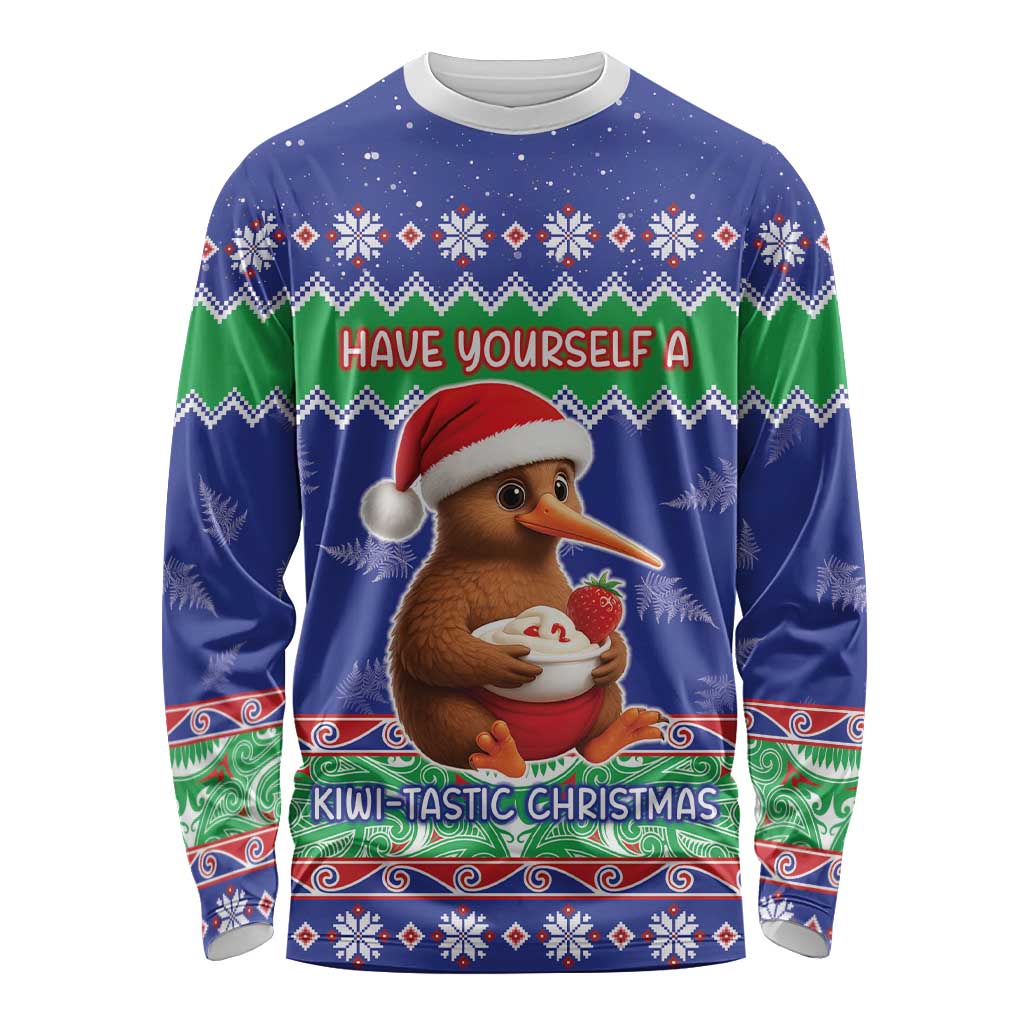 New Zealand Christmas Long Sleeve Shirt Have Yourself A Kiwi-tastic Christmas - Polynesian Pride