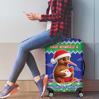 New Zealand Christmas Luggage Cover Have Yourself A Kiwi-tastic Christmas - Polynesian Pride