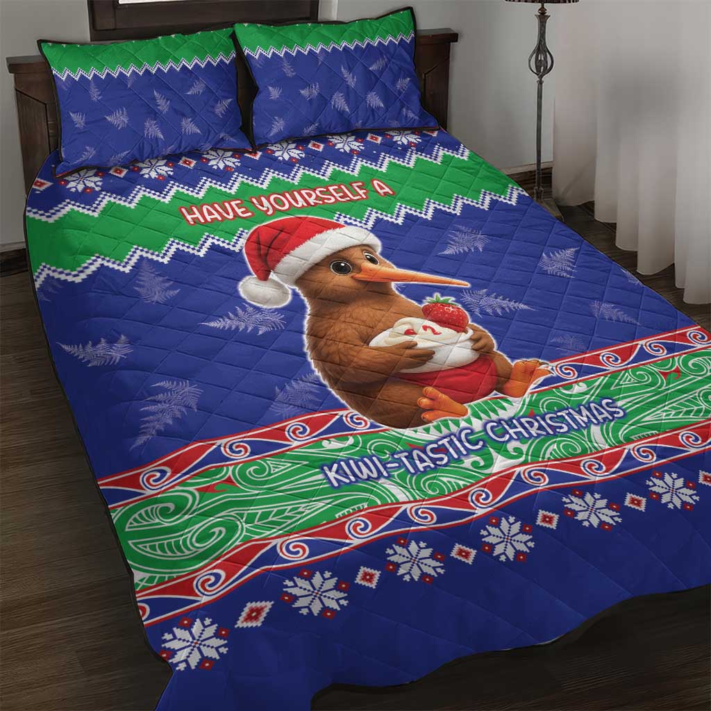 New Zealand Christmas Quilt Bed Set Have Yourself A Kiwi-tastic Christmas - Polynesian Pride
