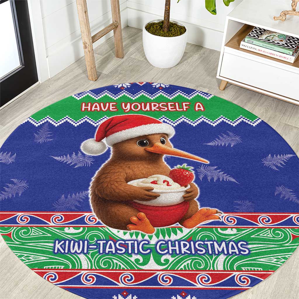 New Zealand Christmas Round Carpet Have Yourself A Kiwi-tastic Christmas - Polynesian Pride