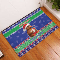 New Zealand Christmas Rubber Doormat Have Yourself A Kiwi-tastic Christmas - Polynesian Pride