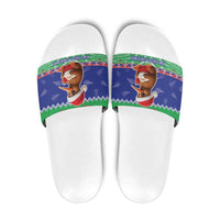 New Zealand Christmas Slide Sandals Have Yourself A Kiwi-tastic Christmas - Polynesian Pride