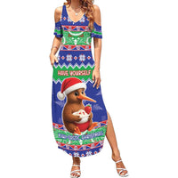 New Zealand Christmas Summer Maxi Dress Have Yourself A Kiwi-tastic Christmas - Polynesian Pride