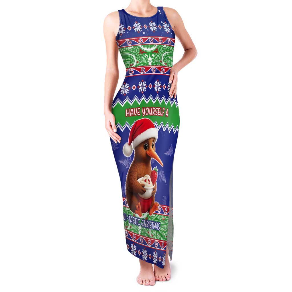 New Zealand Christmas Tank Maxi Dress Have Yourself A Kiwi-tastic Christmas - Polynesian Pride
