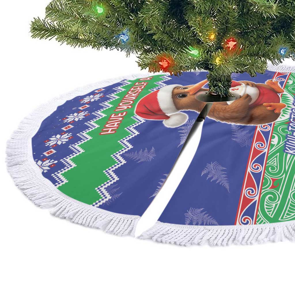 New Zealand Christmas Tree Skirt Have Yourself A Kiwi-tastic Christmas - Polynesian Pride