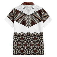 New Zealand Aotearoa Family Matching Puletasi Dress and Hawaiian Shirt Taniko Art Simple Style LT05 - Polynesian Pride