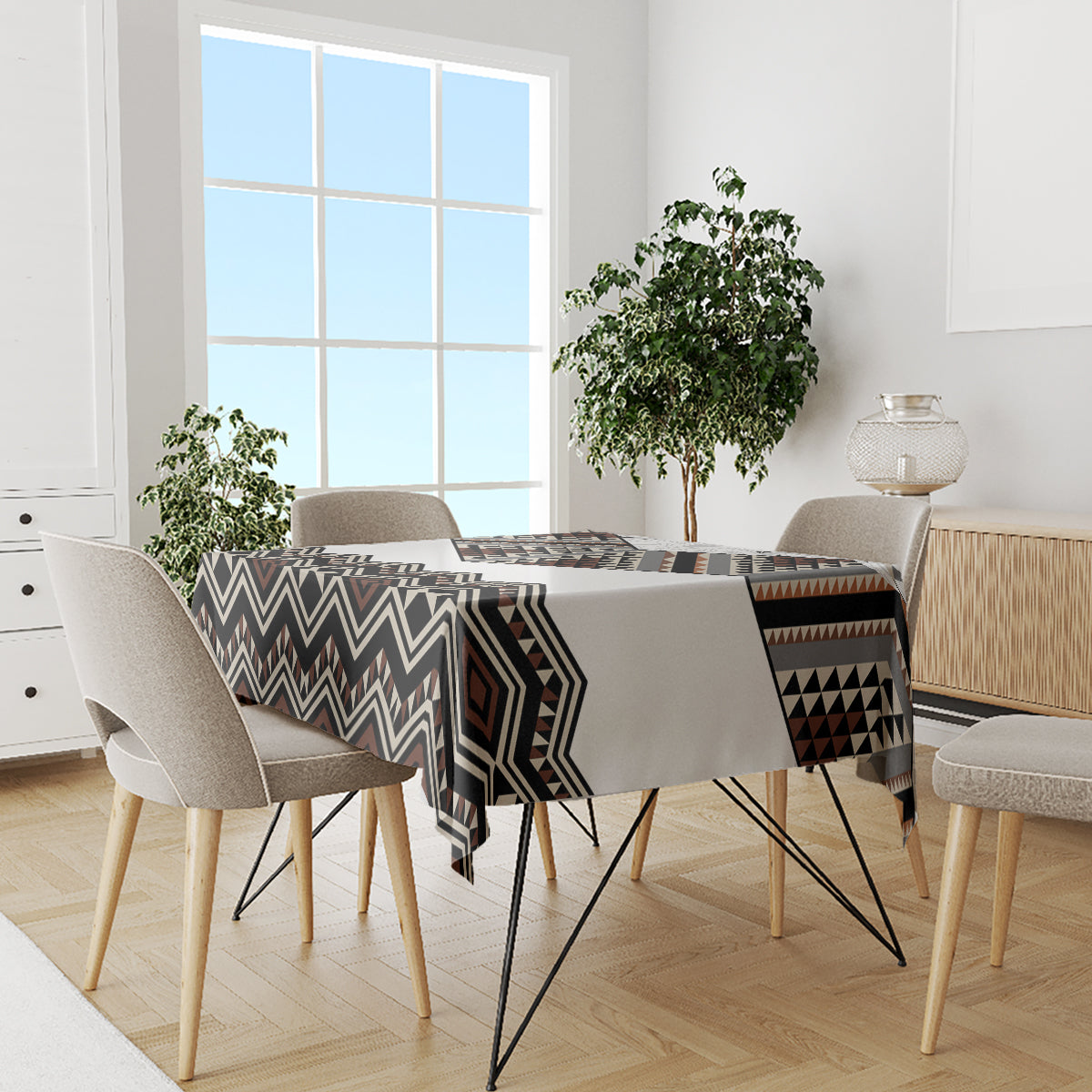 New Zealand Aotearoa Tablecloth Taniko Art Simple Style LT05 - Polynesian Pride