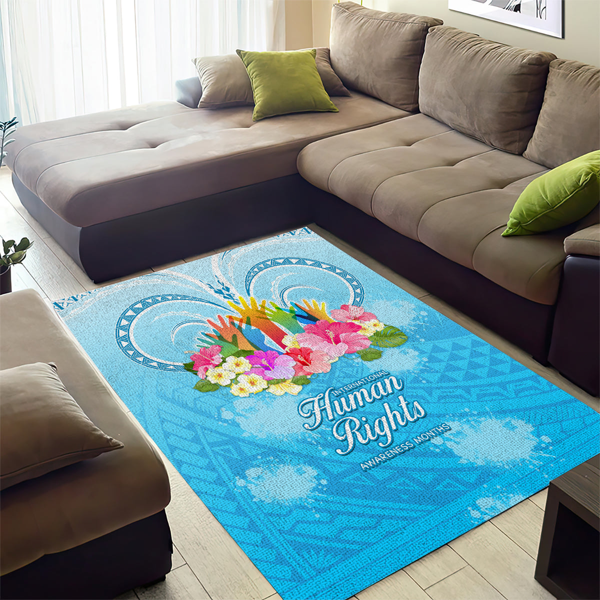 Universal Human Rights Month Area Rug Polynesian Style LT05 - Polynesian Pride