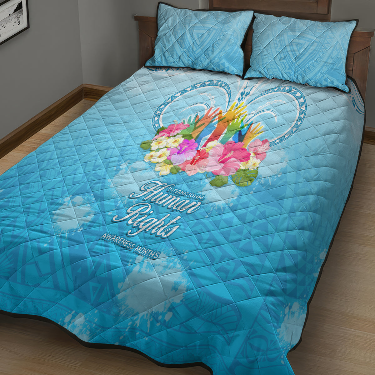 Universal Human Rights Month Quilt Bed Set Polynesian Style LT05 - Polynesian Pride