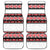 New Zealand Aotearoa Car Mats With Kowhaiwhai Pattern Red Version LT05 Red - Polynesian Pride