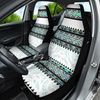 New Zealand Aotearoa Car Seat Cover With Paua Shell Kowhaiwhai Pattern LT05 - Polynesian Pride