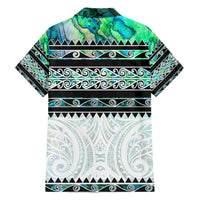 New Zealand Aotearoa Hawaiian Shirt With Paua Shell Kowhaiwhai Pattern LT05 - Polynesian Pride