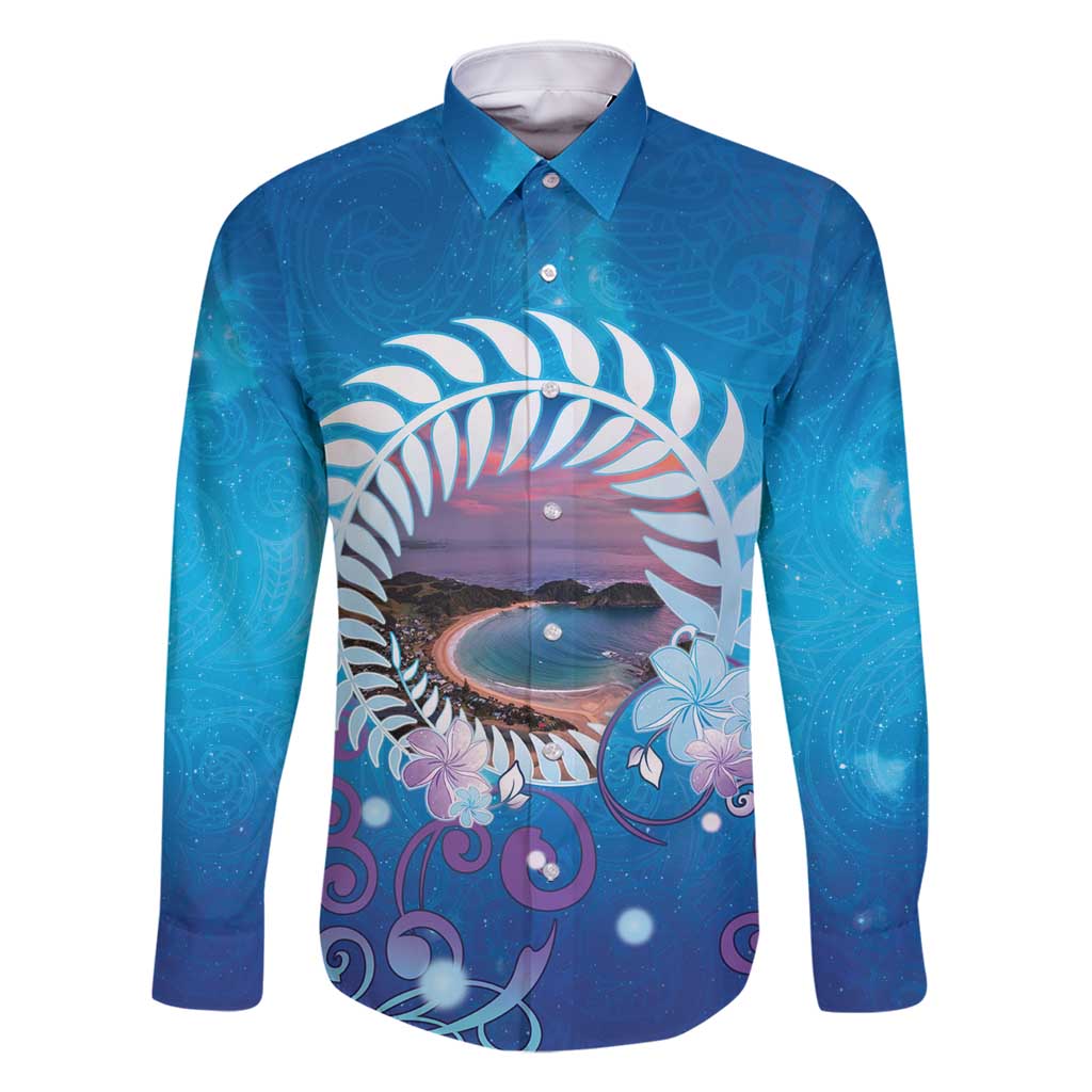 New Zealand Matapouri Beach Landscape Family Matching Mermaid Dress and Hawaiian Shirt