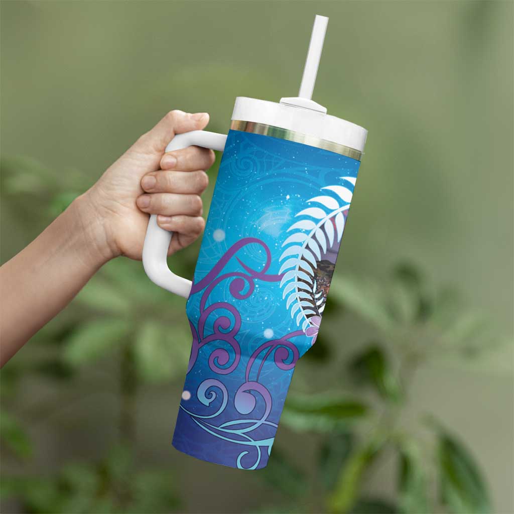 New Zealand Matapouri Beach Landscape Tumbler With Handle