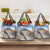 New Zealand Mount Taranaki Landscape Grocery Bag Kokako Bird Polynesian Style