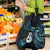 New Zealand Aotearoa Grocery Bag Maori Manaia Paua Shell Glitter Turquoise