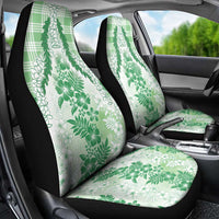 Aloha Hawaii Palaka Car Seat Cover Green Plumeria Lei LT05 - Polynesian Pride