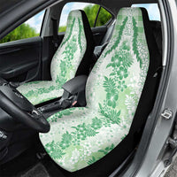 Aloha Hawaii Palaka Car Seat Cover Green Plumeria Lei LT05 - Polynesian Pride
