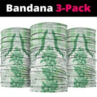Aloha Hawaii Palaka Neck Gaiter Green Plumeria Lei - Polynesian Pride