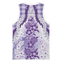 Aloha Hawaii Palaka Basketball Jersey Purple Plumeria Lei LT05 - Polynesian Pride