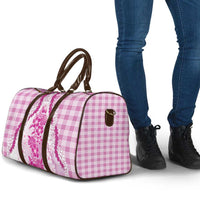 Aloha Hawaii Palaka Travel Bag Pink Plumeria Lei - Polynesian Pride