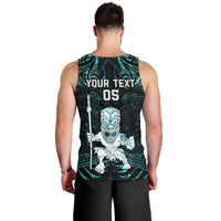 Custom New Zealand Maori Taiaha Men Tank Top Tiki Warrior Paua Shell LT05 - Polynesian Pride