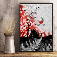 Kei Wareware Tatou New Zealand ANZAC Day Canvas Wall Art Lest We Forget LT05 - Polynesian Pride