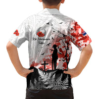 Kei Wareware Tatou New Zealand ANZAC Day Family Matching Tank Maxi Dress and Hawaiian Shirt Lest We Forget LT05 - Polynesian Pride