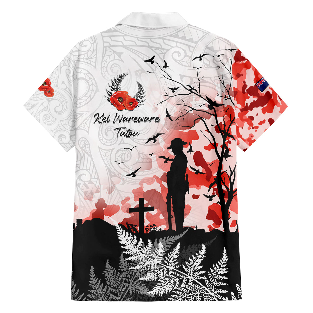 Kei Wareware Tatou New Zealand ANZAC Day Family Matching Tank Maxi Dress and Hawaiian Shirt Lest We Forget LT05 - Polynesian Pride