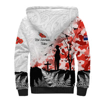 Kei Wareware Tatou New Zealand ANZAC Day Sherpa Hoodie Lest We Forget LT05 - Polynesian Pride