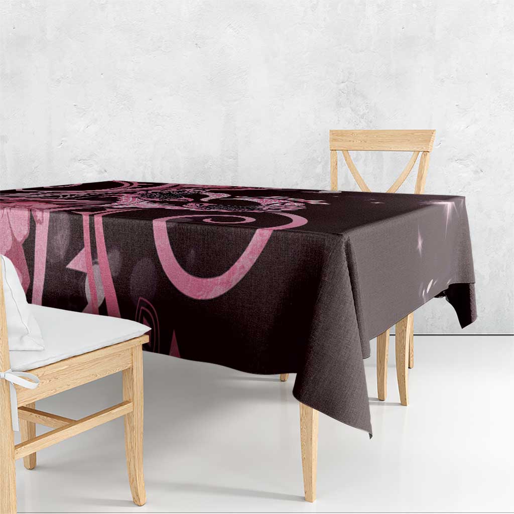 New Zealand Valentine Tablecloth Aroha Sweet Pink Piwakawaka