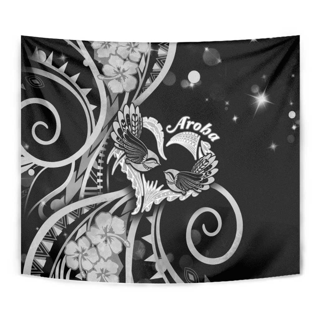 New Zealand Valentine Tapestry Aroha Gray Piwakawaka LT05 - Polynesian Pride