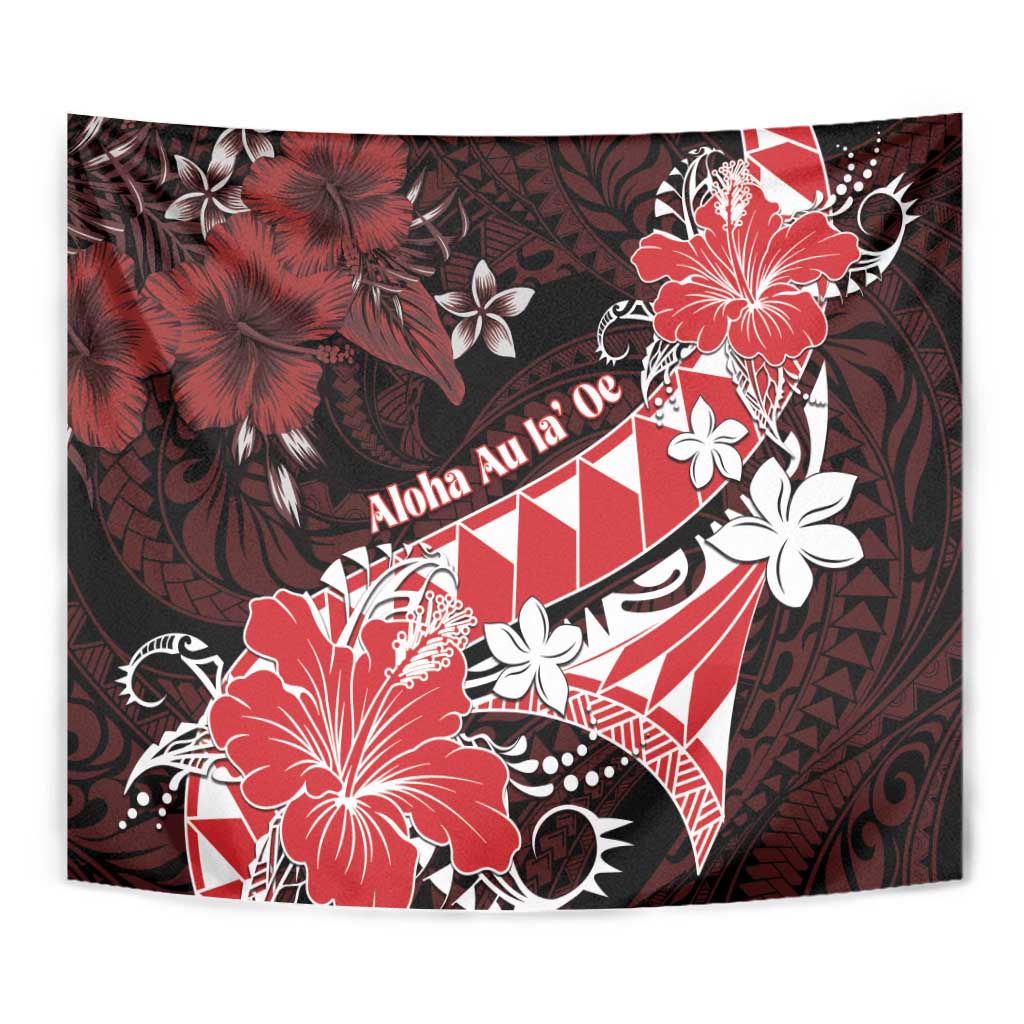 Hawaii Valentine Day Tapestry Polynesian Hibiscus Art Style Red LT05 - Polynesian Pride