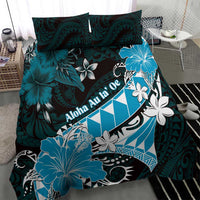 Hawaii Valentine Day Bedding Set Polynesian Hibiscus Art Style Turquoise LT05 - Polynesian Pride