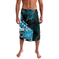 Personalised Hawaii Valentine Day Lavalava Polynesian Hibiscus Art Style Turquoise LT05 Turquoise - Polynesian Pride