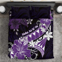 Hawaii Valentine Day Bedding Set Polynesian Hibiscus Art Style Purple LT05 Purple - Polynesian Pride