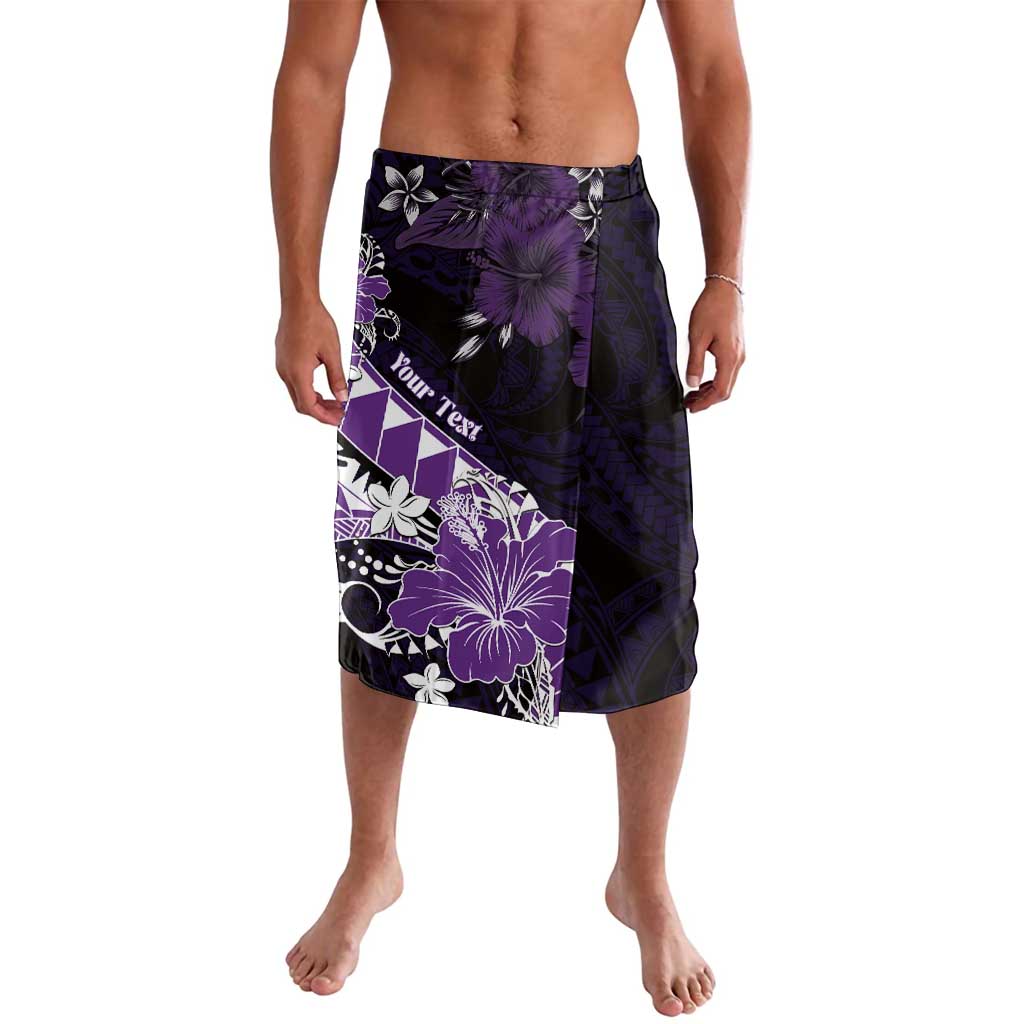 Personalised Hawaii Valentine Day Lavalava Polynesian Hibiscus Art Style Purple LT05 Purple - Polynesian Pride