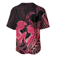 Alofa Samoa Valentine Red Baseball Jersey Love Is The Greatest Thing LT05 - Polynesian Pride