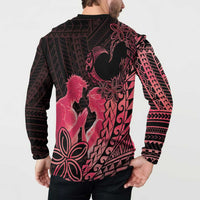 Alofa Samoa Valentine Red Button Sweatshirt Love Is The Greatest Thing