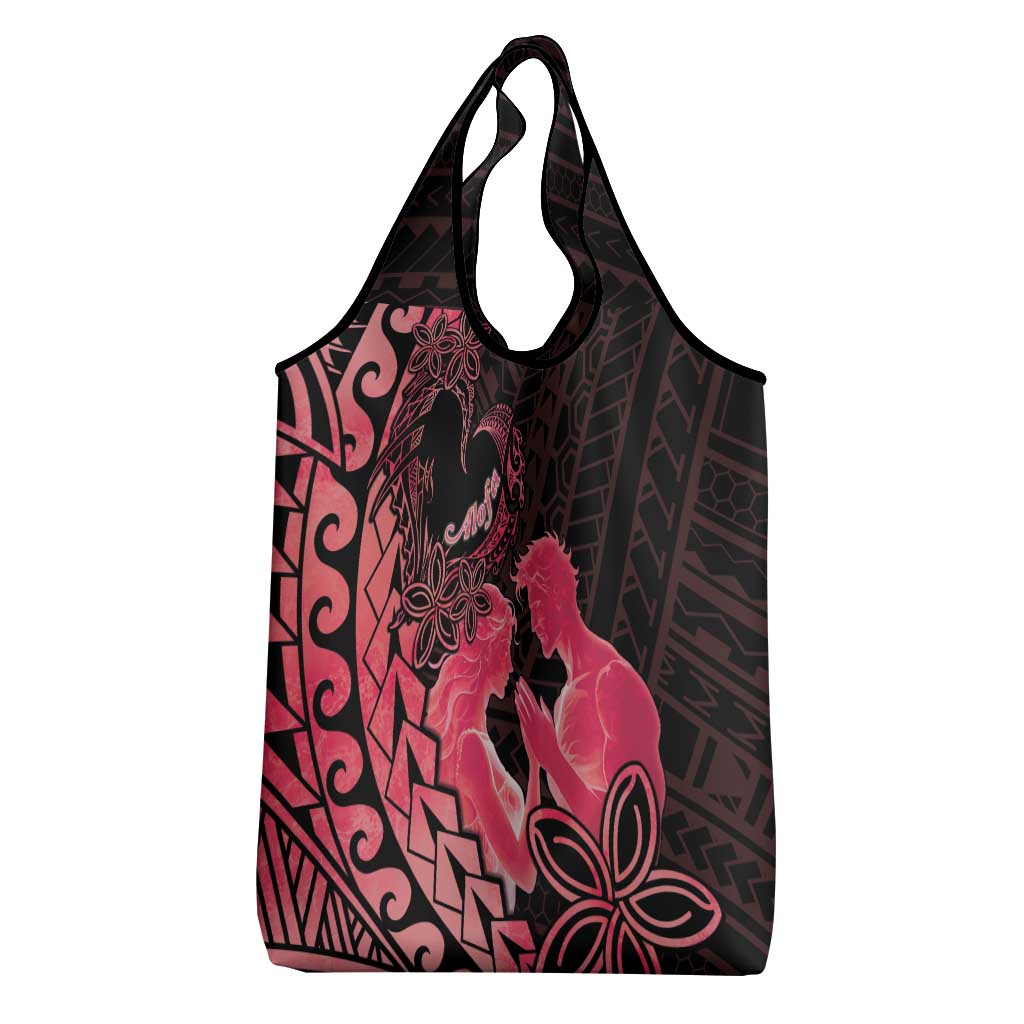 Alofa Samoa Valentine Red Grocery Bag Love Is The Greatest Thing